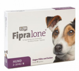 FIPROLINE 67 mg Lsg.z.Auftropf.f.kleine Hunde 4 St