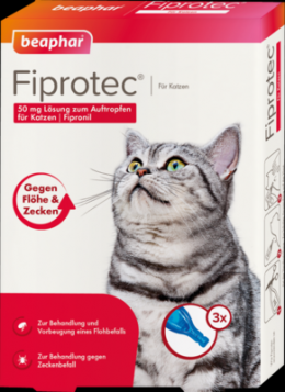 FIPROTEC 50 mg Lsung zum Auftropfen fr Katzen 3X0.50 ml
