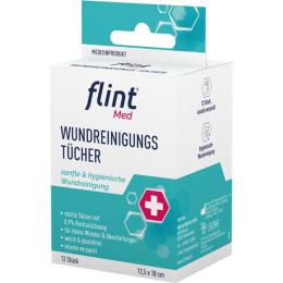 FLINT Med Wundreinigungstücher steril 12,5x18 cm 12 St.