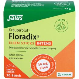 FLORADIX Eisen Sticks intens Pulver 20 St.
