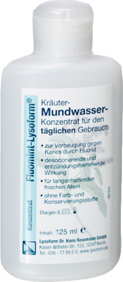 FLUOMINT-Lysoform Mundwasser 125 ml