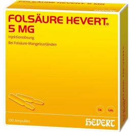 Ein aktuelles Angebot für Folsäure Hevert 5mg 100 St Ampullen Schwangerschaft & Stillzeit - jetzt kaufen, Marke Hevert-Arzneimittel Gmbh & Co. Kg.