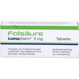 FOLSÄURE LOMAPHARM 5 mg Tabletten 20 St.
