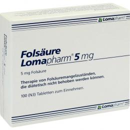 Folsäure Lomapharm 5mg 100 St Tabletten