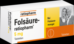 FOLSÄURE-RATIOPHARM 5 mg Tabletten 100 St