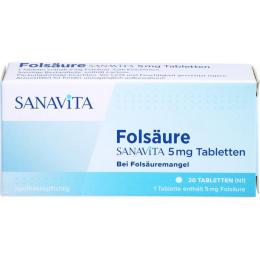 FOLSÄURE SANAVITA 5 mg Tabletten 20 St.