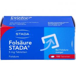 FOLSÄURE STADA 5 mg Tabletten 100 St.