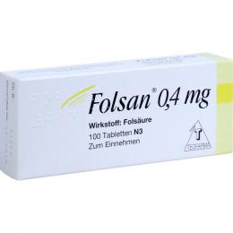 FOLSAN 0,4 mg Tabletten 100 St Tabletten