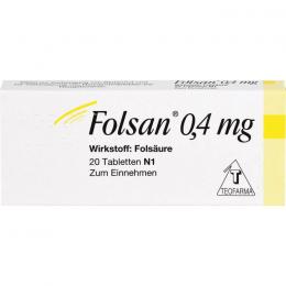 FOLSAN 0,4 mg Tabletten 20 St.