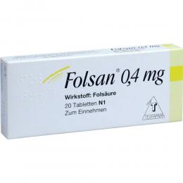 FOLSAN 0,4 mg Tabletten 20 St Tabletten