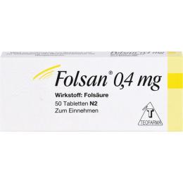 FOLSAN 0,4 mg Tabletten 50 St.
