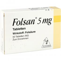 FOLSAN 5 mg Tabletten 50 St Tabletten