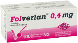 Ein aktuelles Angebot für FOLVERLAN 0,4 mg Tabletten 100 St Tabletten Schwangerschaft & Stillzeit - jetzt kaufen, Marke Verla-Pharm Arzneimittel GmbH & Co. KG.