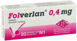 Ein aktuelles Angebot für FOLVERLAN 0,4 mg Tabletten 20 St Tabletten Schwangerschaft & Stillzeit - jetzt kaufen, Marke Verla-Pharm Arzneimittel GmbH & Co. KG.