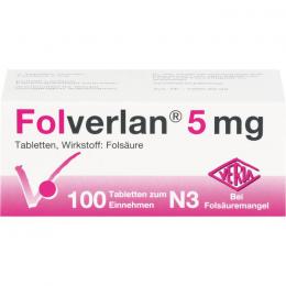 FOLVERLAN 5 mg Tabletten 100 St.