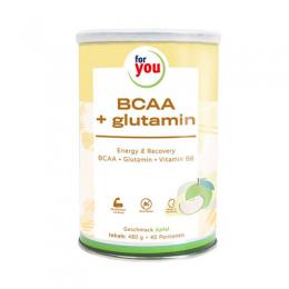 FOR YOU BCAA+glutamin Energy & Recovery Apfel Plv. 480 g