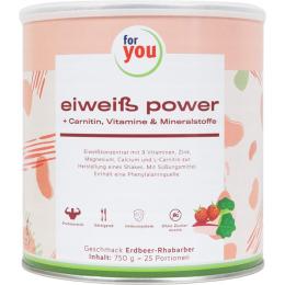 FOR YOU eiweiß power Erdbeere Pulver 750 g