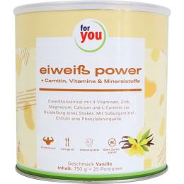 FOR YOU eiweiß power Vanille Pulver 750 g