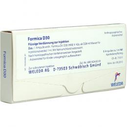 FORMICA D 30 Ampullen 8 X 1 ml Ampullen