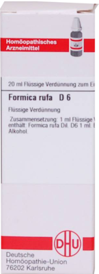 FORMICA RUFA D 6 Dilution 20 ml