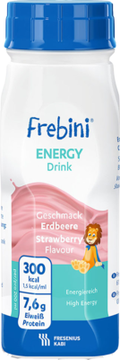 FREBINI Energy Drink Erdbeere Trinkflasche 6X4X200 ml