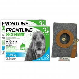 FRONTLINE COMBO Hund M 10 bis 20 kg - 2x3 Pipetten+ Kotbeutelsp.