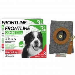 FRONTLINE COMBO Hund XL über 40 kg - 2x3 Pipetten + Kotbeutelsp.