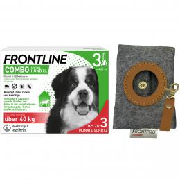 FRONTLINE COMBO Hund XL über 40 kg - 3 Pipetten + Kotbeutelsp.