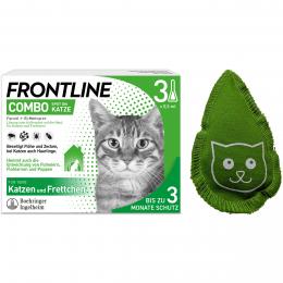 FRONTLINE COMBO Katze - 3 Pipetten + Baldriankissen
