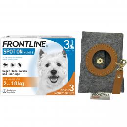 FRONTLINE SPOT ON Hund S 2 bis 10 kg - 3 Pipetten + Kotbeutelsp.