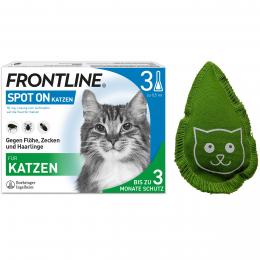 FRONTLINE SPOT ON Katze - 3 Pipetten + Baldriankissen