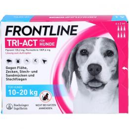 FRONTLINE Tri-Act Lsg.z.Auftropfen f.Hunde 10-20kg 6 St.