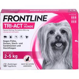 FRONTLINE Tri-Act Lsg.z.Auftropfen f.Hunde 2-5 kg 6 St.