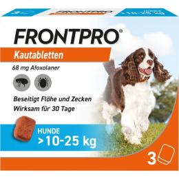 FRONTPRO 68 mg Kautabletten f.Hunde >10-25 kg 3 St.