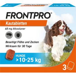 Ein aktuelles Angebot für FRONTPRO 68 mg Kautabletten f.Hunde >10-25 kg 3 St Kautabletten Flöhe, Würmer & Zecken - jetzt kaufen, Marke Boehringer Ingelheim VETMEDICA GmbH.
