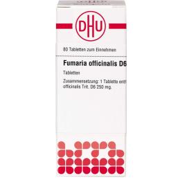 FUMARIA OFFICINALIS D 6 Tabletten 80 St.