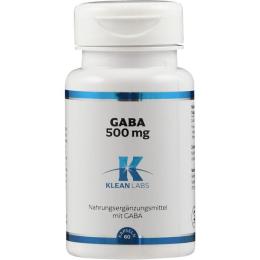 GABA 500 mg KLEAN LABS Kapseln 60 St.