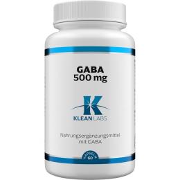 GABA 500 mg KLEAN LABS Kapseln 60 St. (53 g)