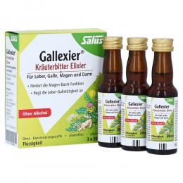 GALLEXIER Kräuterbitter Elixier Salus Flü.z.E. 3 X 20 ml Flüssigkeit zum Einnehmen
