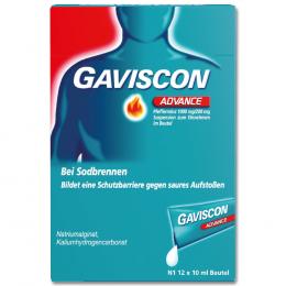 GAVISCON ADVANCED bei Sodbrennen 12 X 10 ml Suspension