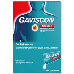 GAVISCON ADVANCED bei Sodbrennen 24 X 10 ml Suspension