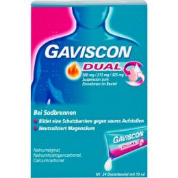 GAVISCON Dual 500mg/213mg/325mg Suspens.im Beutel 240 ml