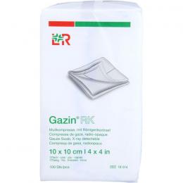 GAZIN Mullkomp.10x10 cm unsteril 12fach RK 100 St.