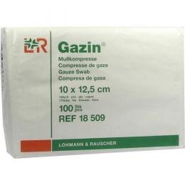 GAZIN Mullkomp.10x12,5 cm unsteril 12fach Op 100 St.