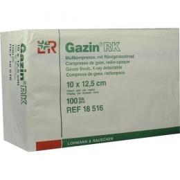 GAZIN Mullkomp.10x12,5 cm unsteril 12fach RK 100 St.