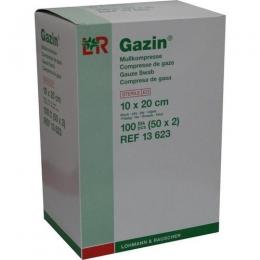 GAZIN Mullkomp.10x20 cm steril 8fach 100 St.