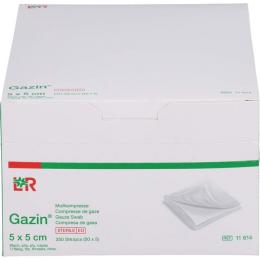 GAZIN Mullkomp.5x5 cm steril 8fach 250 St.