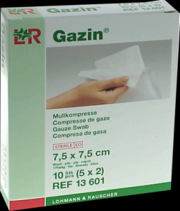 GAZIN Mullkomp.5x5 cm steril 8fach 5X2 St