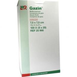 GAZIN Mullkomp.7,5x7,5 cm steril 12fach 100 St.