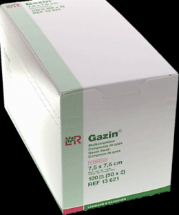 GAZIN Mullkomp.7,5x7,5 cm steril 8fach 50X2 St